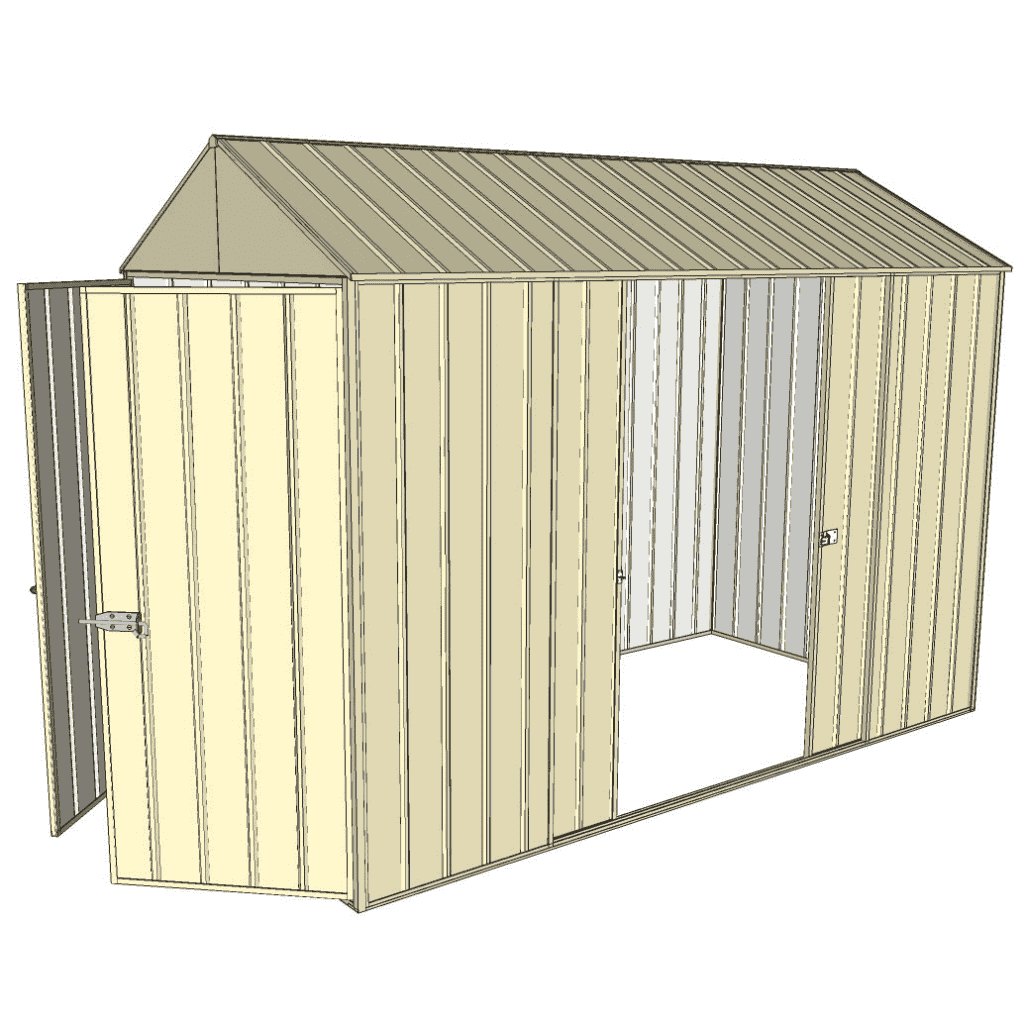 Garden Shed Gable 1 5 X 3 0 Double Hinged Doors Double Sliding