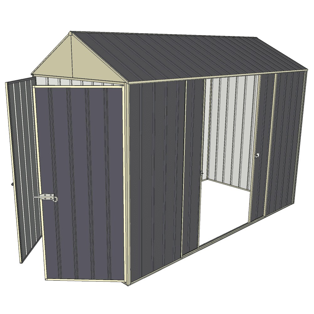 5 x 3 shed with double doors